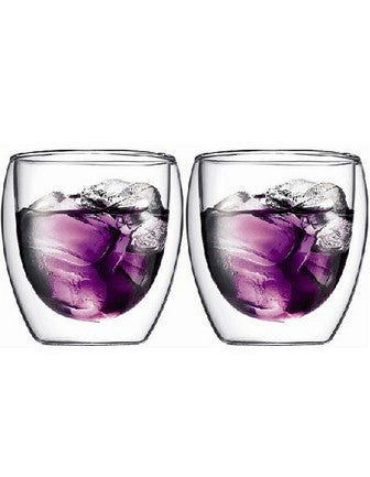 Bodum Pavina Double Wall Latte Glasses, Set Of 2, 250ml