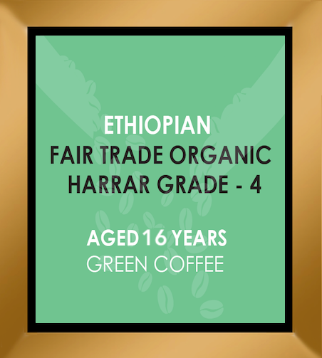 ETHIOPIAN - FAIR TRADE ORGANIC GRADE 4 HARRAR 16 Y.O. AGED COFFEE